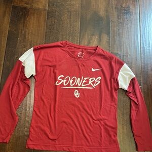 Oklahoma Sooners Nike Dri-Fit Women’s Long Sleeve Tee Size Small